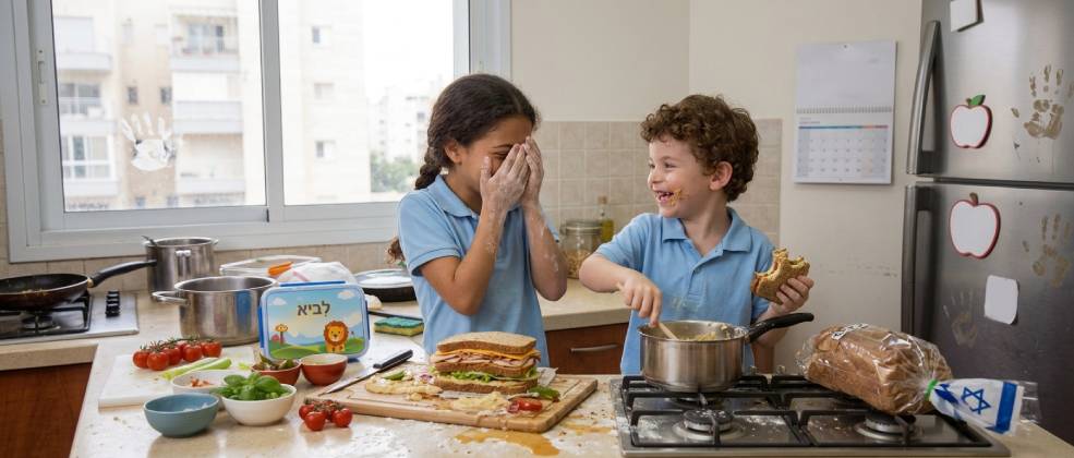 חוזרים רעבים: כשהילדים משתלטים על המטבח אחרי ב"ס